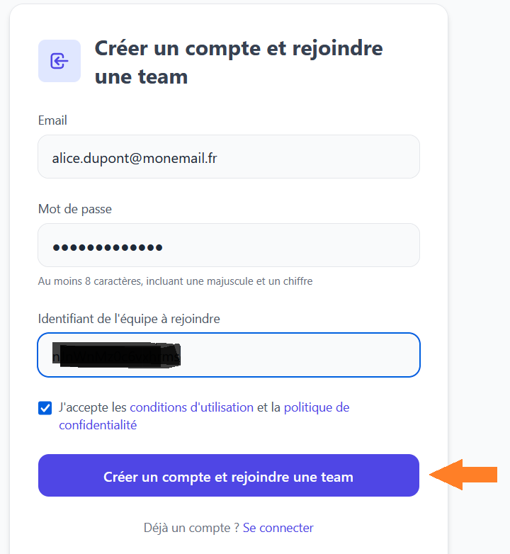 Créer un compte