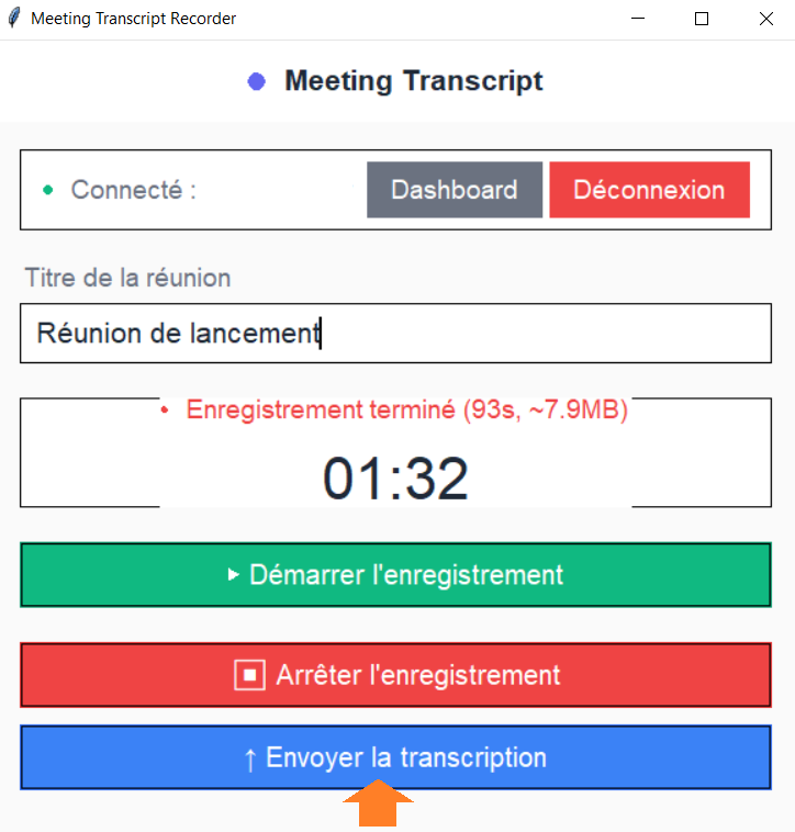 Procéder à la transcription