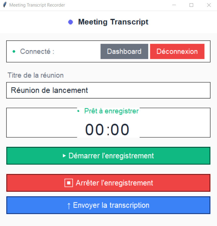 Les fonctionnalités de l'application Windows