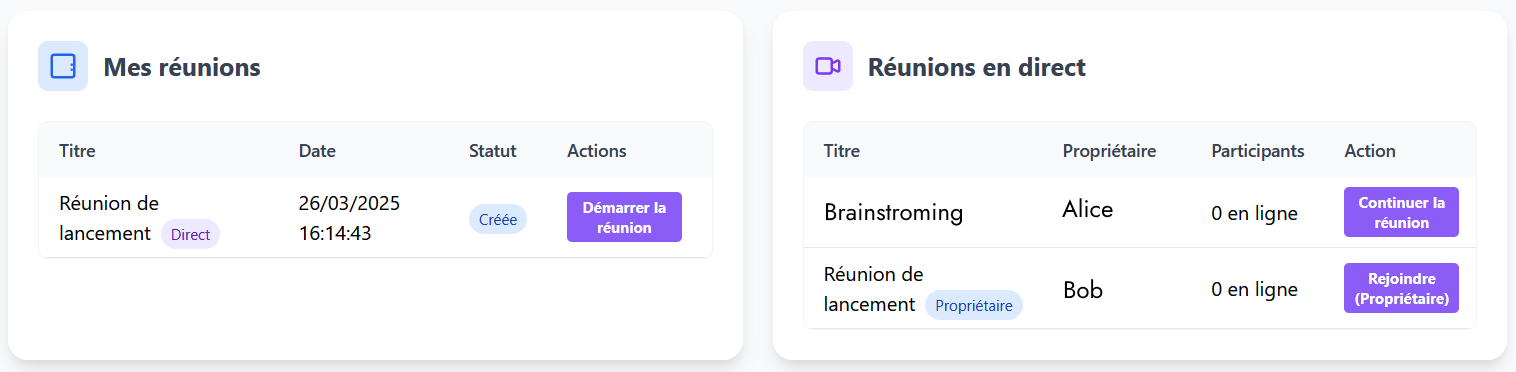 Rejoindre une réunion