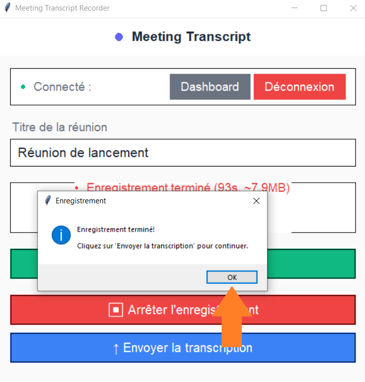 Terminer la réunion